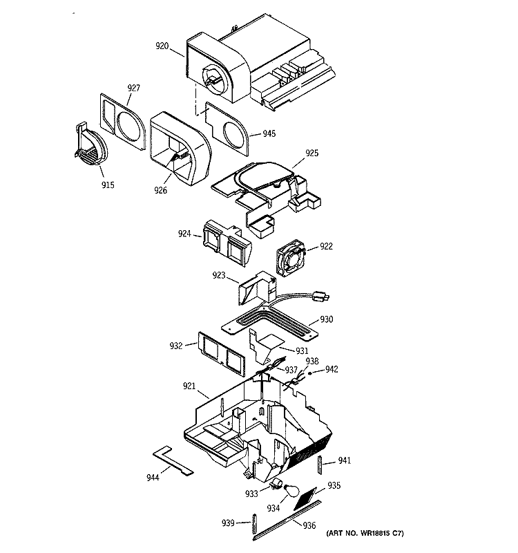CUSTOM COOL Diagram and Parts List for ZFSB26DRBSS  General Electric Refrigerator