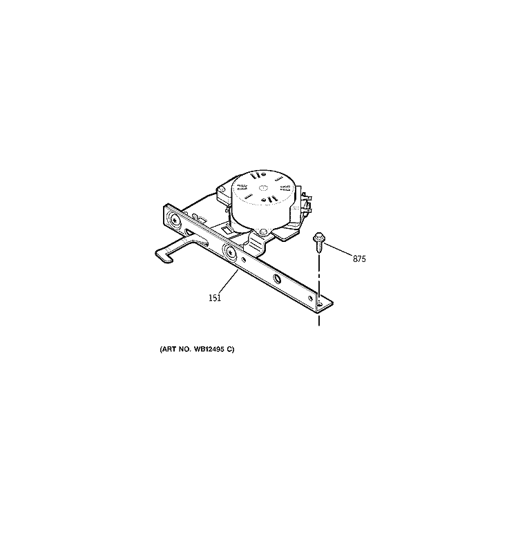 DOOR LOCK Diagram and Parts List for JD968BK1BB  General Electric Range