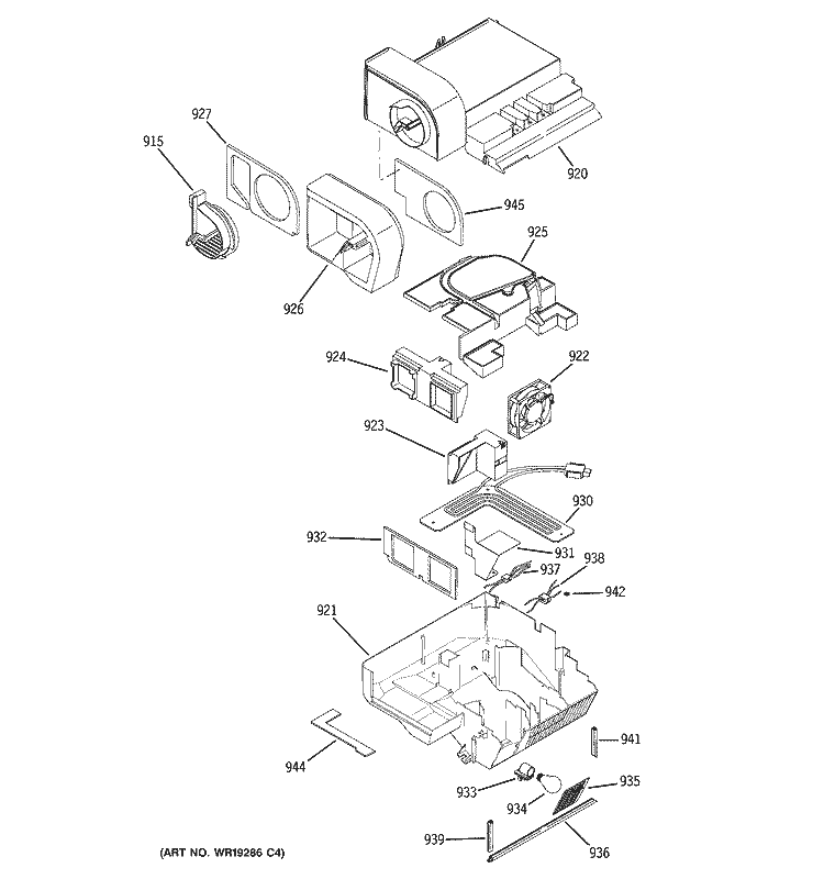 CUSTOM COOL Diagram and Parts List for PSC25PSSBSS  General Electric Refrigerator
