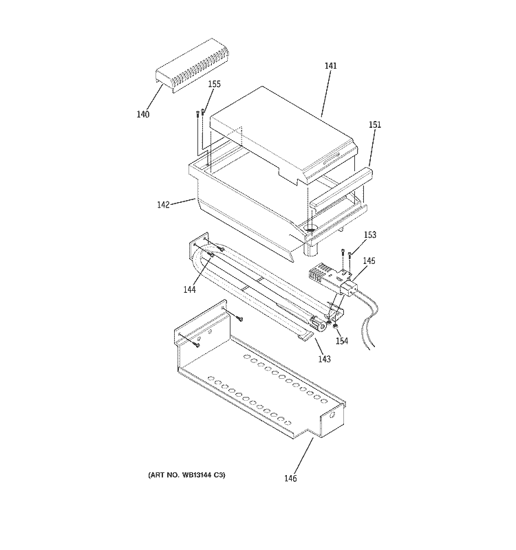GRIDDLE ASSEMBLY Diagram and Parts List for ZGU36L4DH1SS  General Electric Cooktop