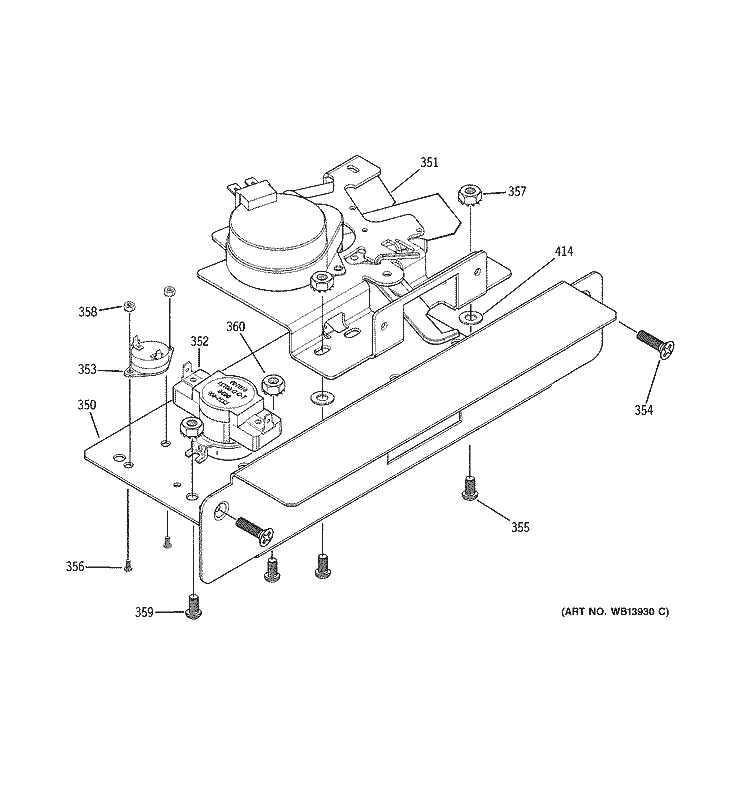 DOOR LATCH Diagram and Parts List for ZDP48L6RH4SS  General Electric Range