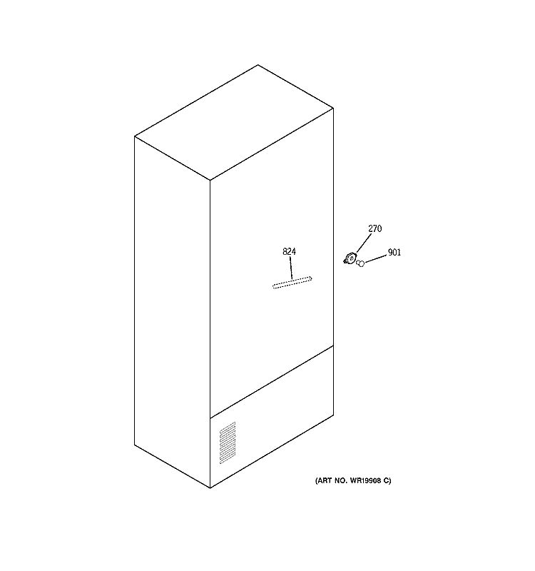 WATER SYSTEM Diagram and Parts List for PFS22MBSBBB  General Electric Refrigerator
