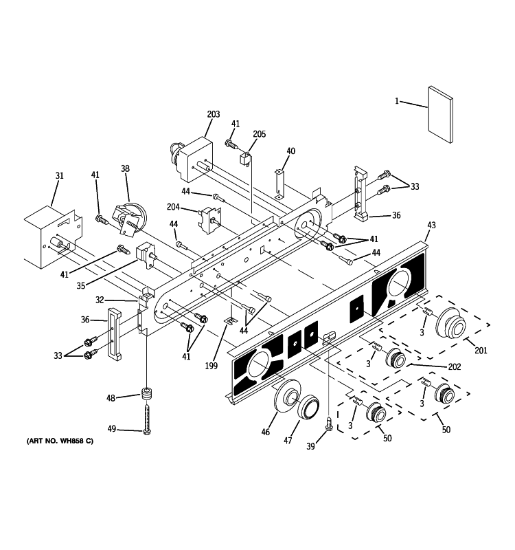 WASHER/DRYER CONTROL PANEL Diagram and Parts List for WSM2480D3WW  General Electric Washer Dryer Combo
