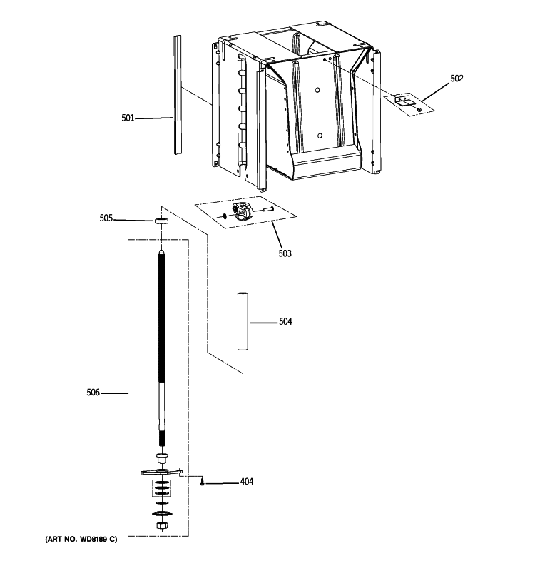 POWERSCREW & RAM PARTS Diagram and Parts List for GCG1580R0SS  General Electric Trash Compactor