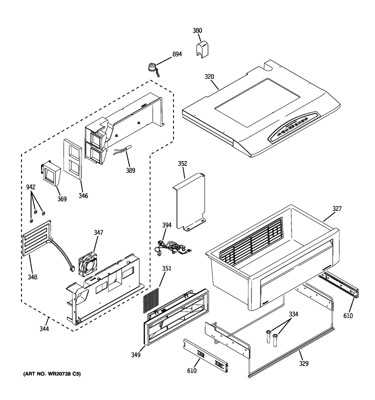 QUICK CHILL Diagram and Parts List for ZISW420DXA  General Electric Refrigerator