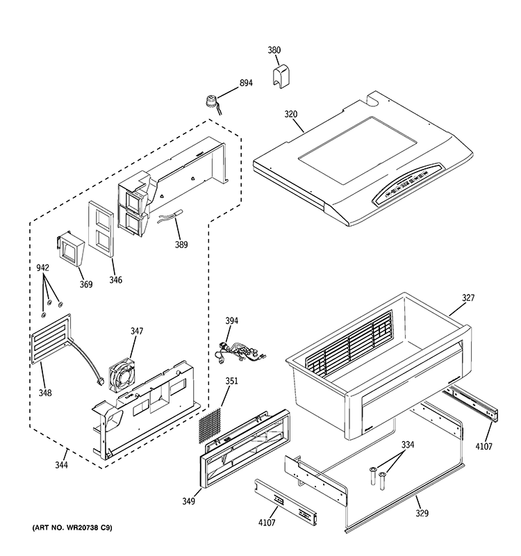 QUICK CHILL Diagram and Parts List for ZISP480DTASS  General Electric Refrigerator