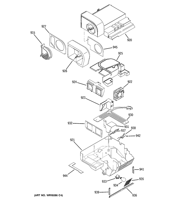CUSTOM COOL Diagram and Parts List for PSC25PSTASS  General Electric Refrigerator