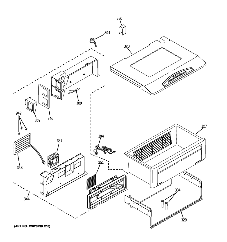 QUICK CHILL Diagram and Parts List for ZISW480DXB  General Electric Refrigerator