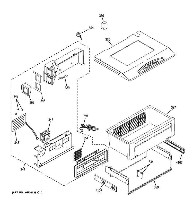 QUICK CHILL Diagram and Parts List for ZISS420DXBSS  General Electric Refrigerator