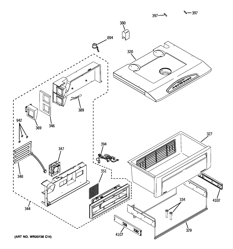 QUICK CHILL Diagram and Parts List for ZISP480DXASS  General Electric Refrigerator