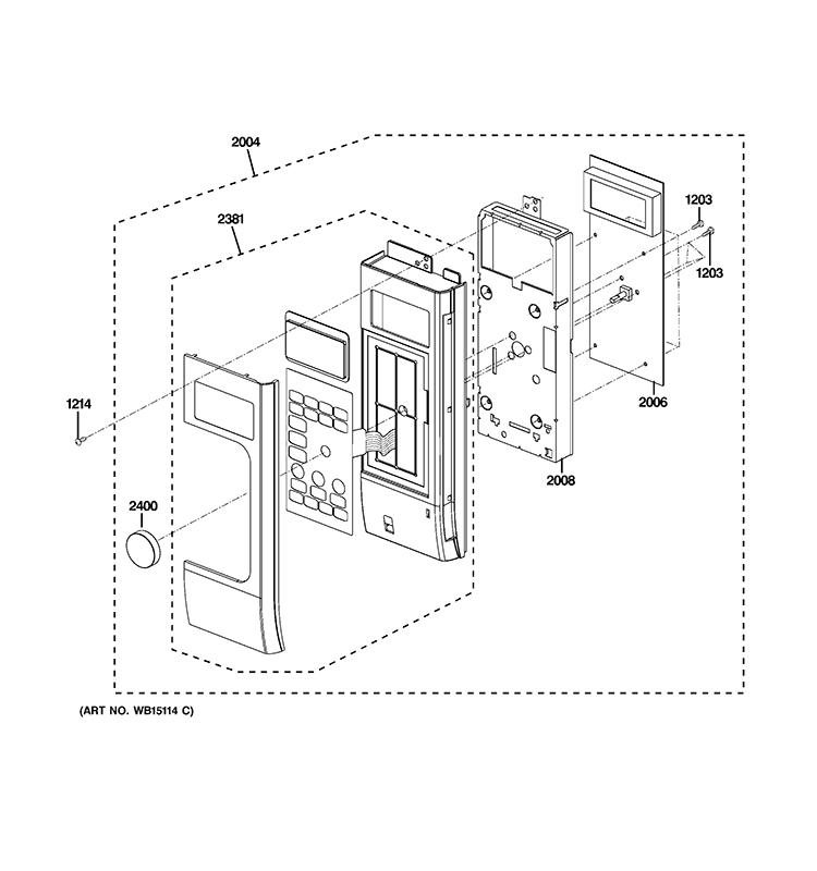 CONTROL PARTS Diagram and Parts List for CVM1790SS1SS  General Electric Microwave