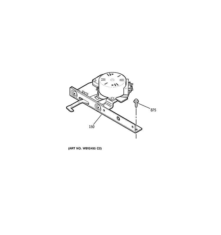 DOOR LOCK Diagram and Parts List for JDP42DT1BB  General Electric Range