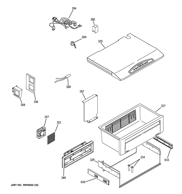 QUICK CHILL Diagram and Parts List for ZSEP420DYASS  General Electric Refrigerator