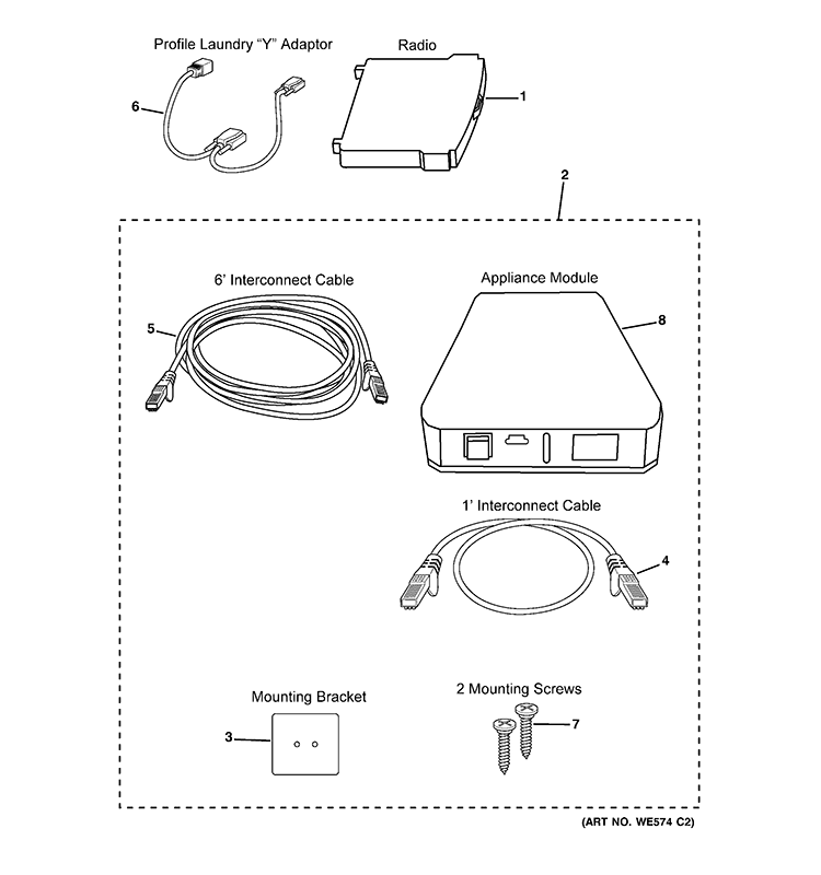 APPLIANCE COMMUNICATION MODULE Diagram and Parts List for DRM1E200R0WW  General Electric Thermostat Parts