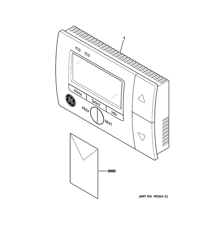 ENERGY SENSOR Diagram and Parts List for LSM1E103T0WW  General Electric Thermostat Parts
