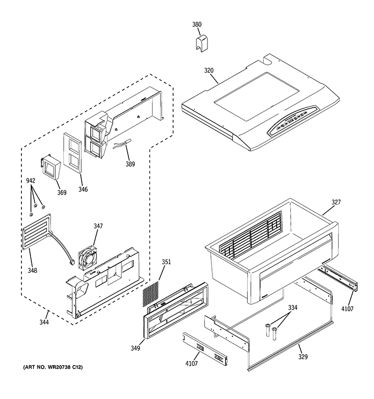 QUICK CHILL Diagram and Parts List for ZISS480NXASS  General Electric Refrigerator
