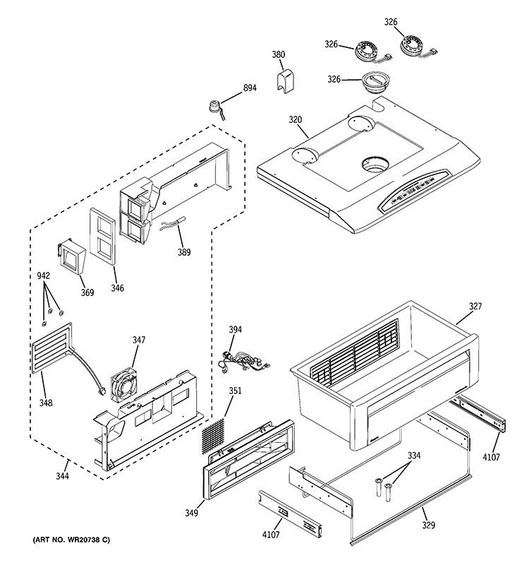 QUICK CHILL Diagram and Parts List for ZISP420DXASS  General Electric Refrigerator