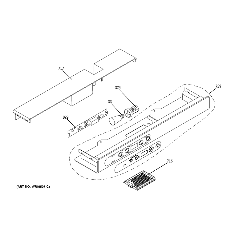 CLIMATE CONTROLS Diagram and Parts List for ZDBR240PCBS  General Electric Wine and Beverage Cooler