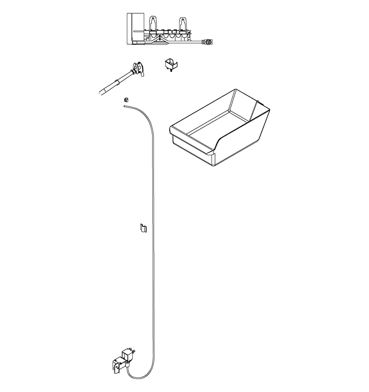 ICE MAKER Diagram and Parts List for GTH21GCEBB  General Electric Refrigerator