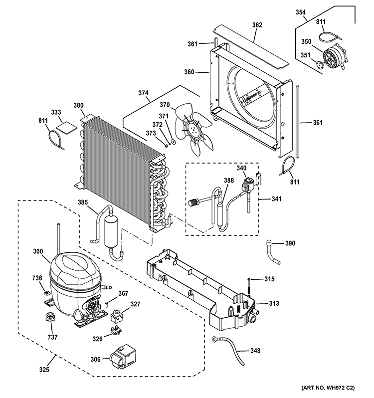 UNIT PARTS Diagram and Parts List for GEH50DEEDSRB  General Electric Water Heater
