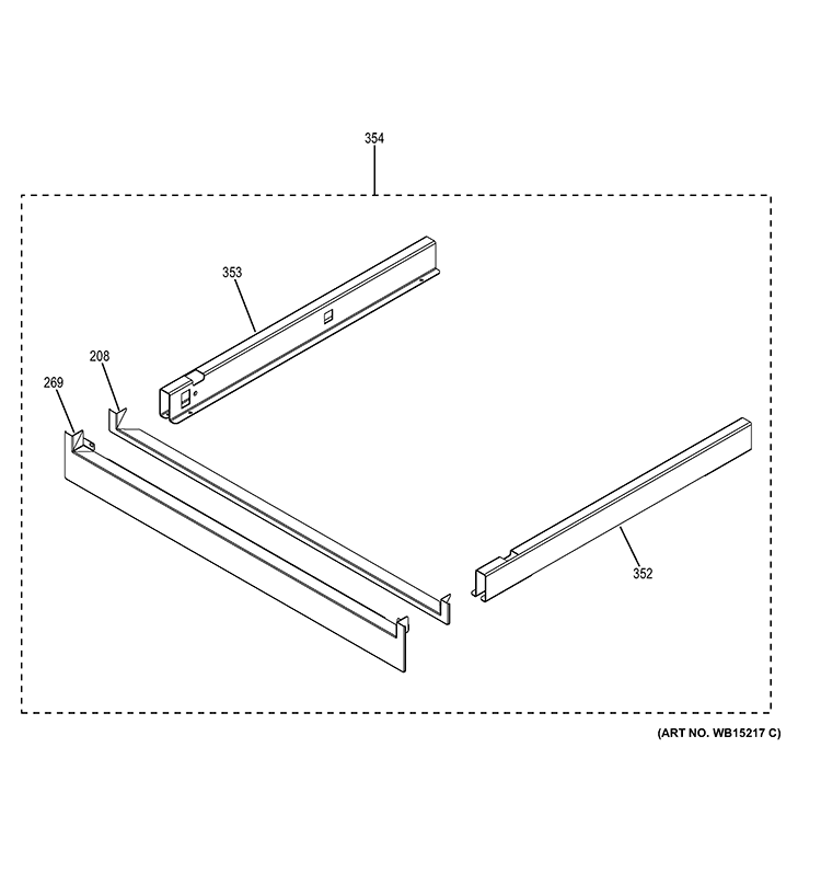PEDESTAL Diagram and Parts List for JT3500DF1WW  General Electric Wall Oven