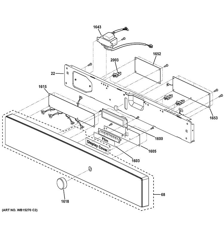 CONTROL PARTS Diagram and Parts List for PSB9120SF1SS  General Electric Microwave
