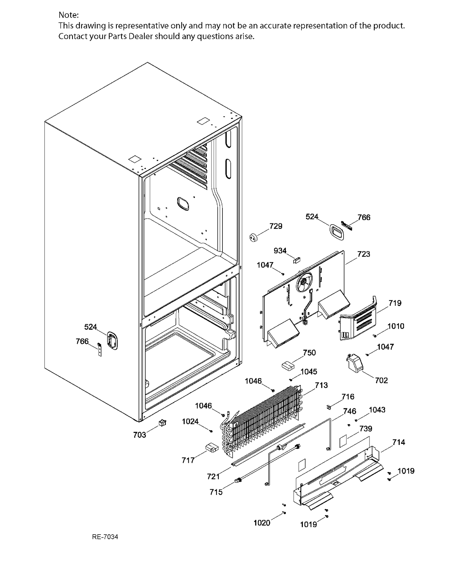 FZ FUNCTIONAL Diagram and Parts List for GNE21DSKBKSS  General Electric Refrigerator