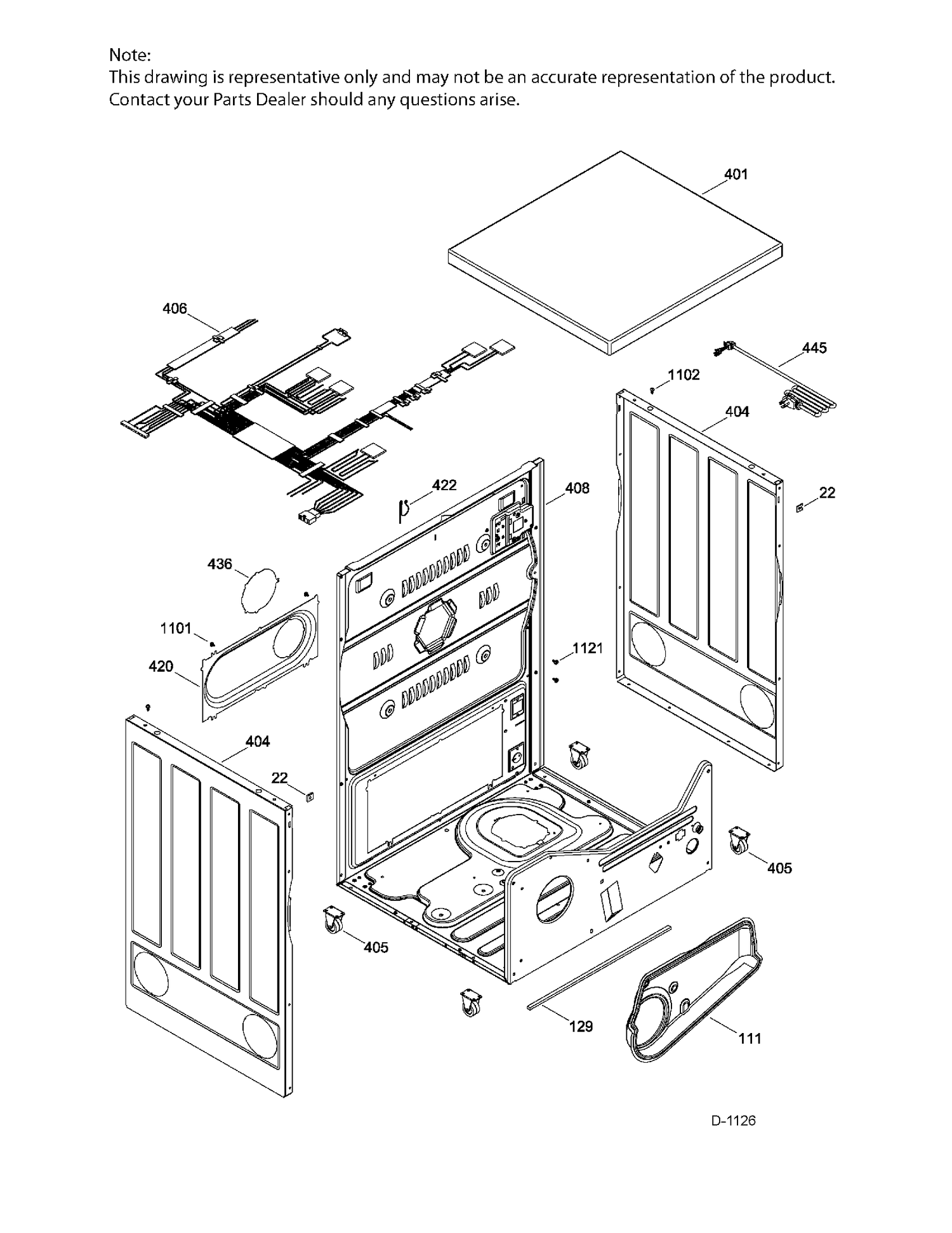 STRUCTURE Diagram and Parts List for PSKP333EB5WW  General Electric Dryer