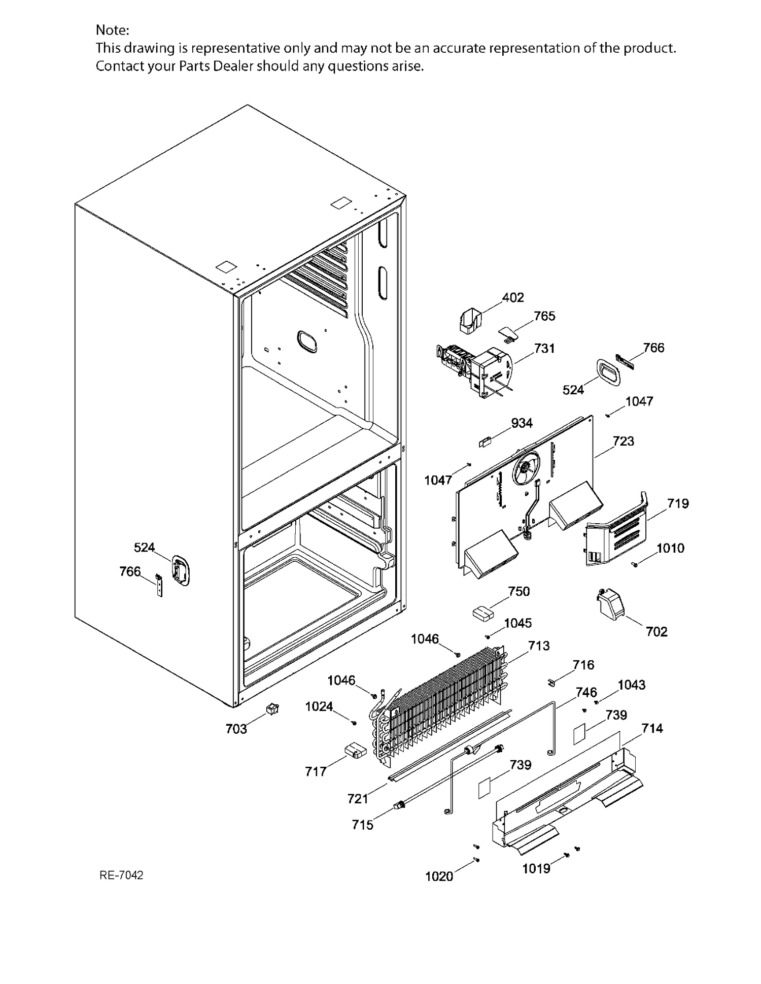 FZ FUNCTIONAL Diagram and Parts List for PNE21KSKBKSS  General Electric Refrigerator