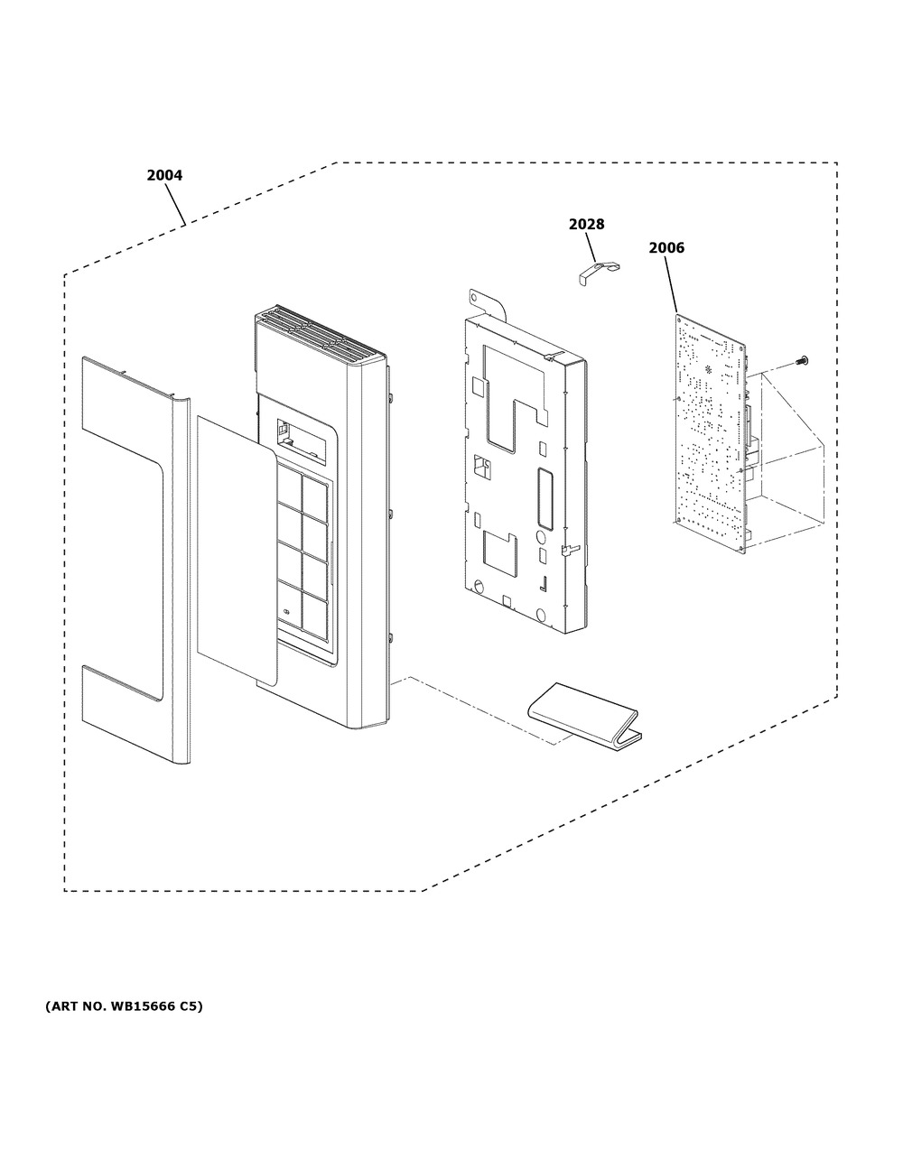 Control Parts Diagram and Parts List for JVM3160RF9SS  General Electric Wall Oven