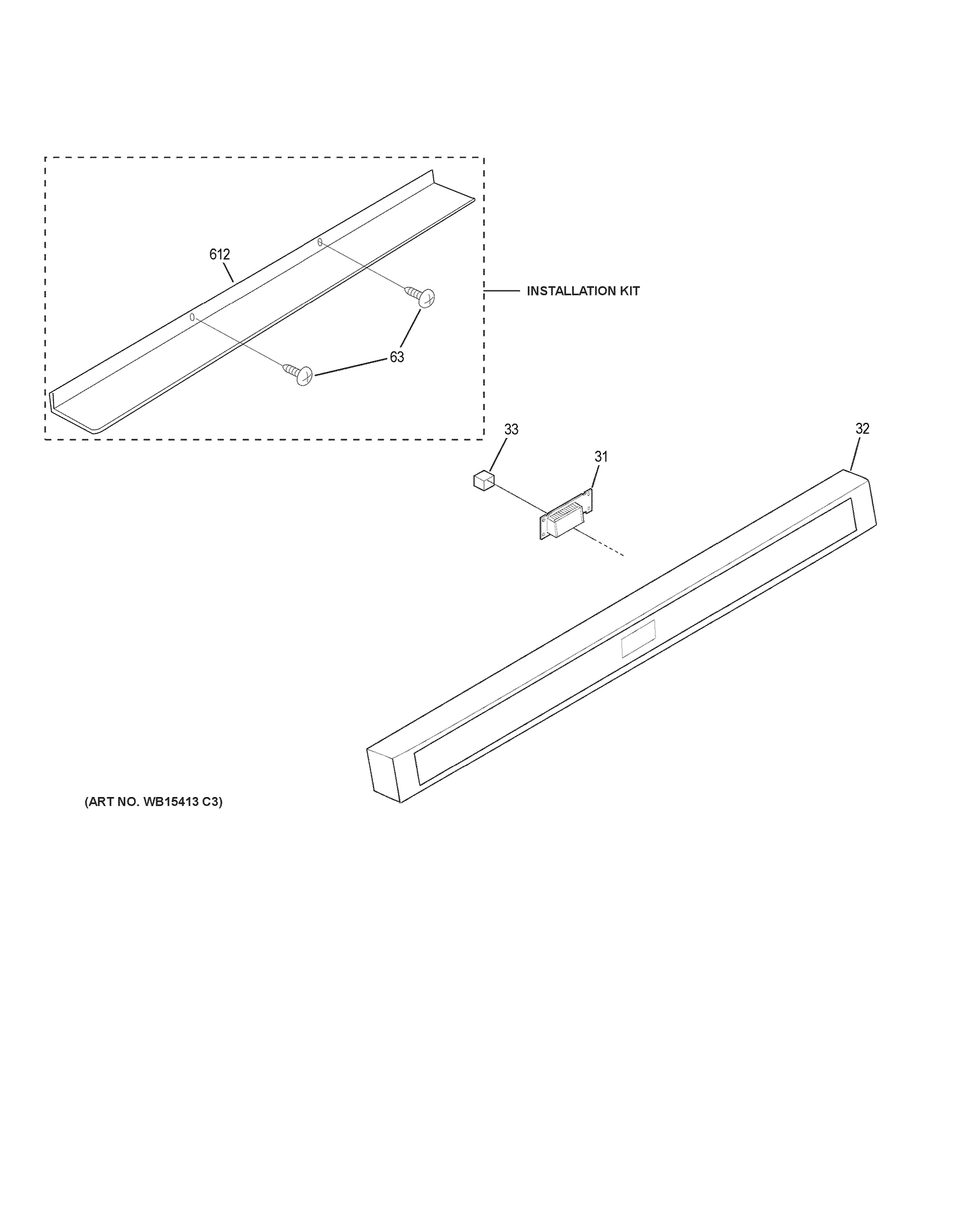 CONTROL PARTS Diagram and Parts List for ZWL1126SJ2SS  General Electric Microwave