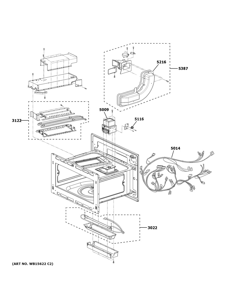 Insulator Parts 2 Diagram and Parts List for CSB923M2N1S5  General Electric Microwave