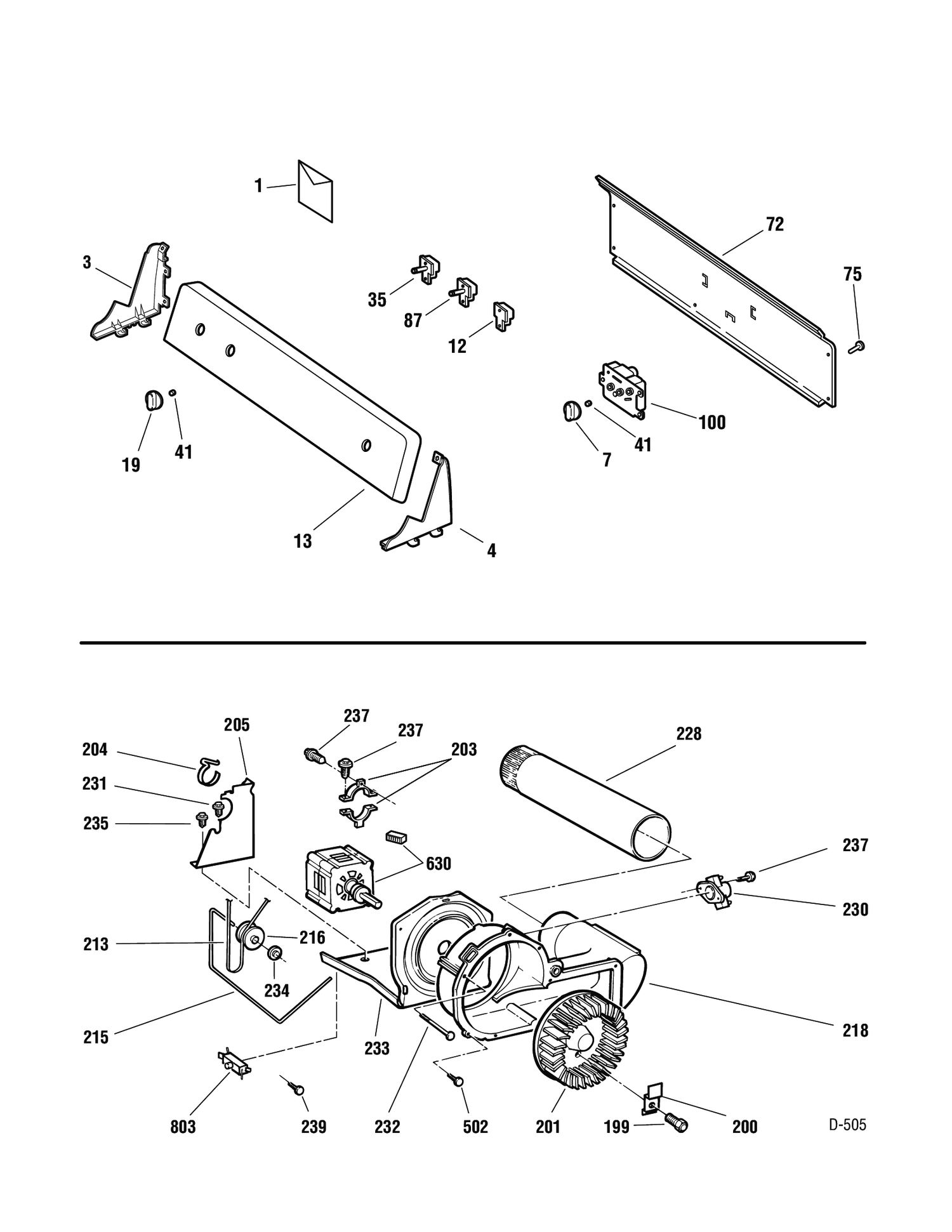 CONTROL PANEL Diagram and Parts List for PSXR373GH1WW  General Electric Dryer