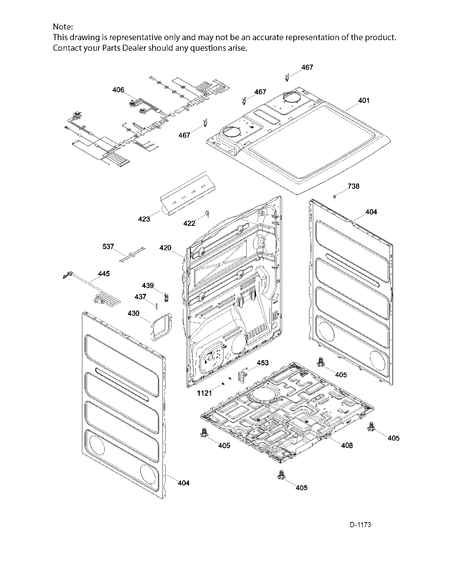 STRUCTURE Diagram and Parts List for GTD42EAAJ1WW  General Electric Dryer