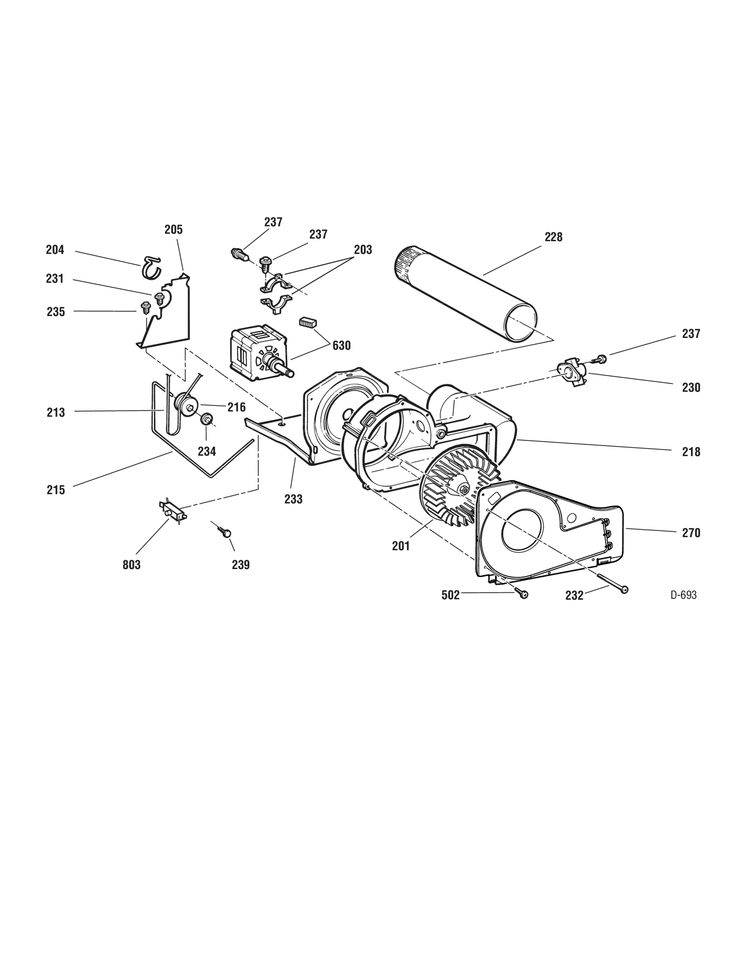 MOTOR Diagram and Parts List for GNSR465EBWW  General Electric Dryer