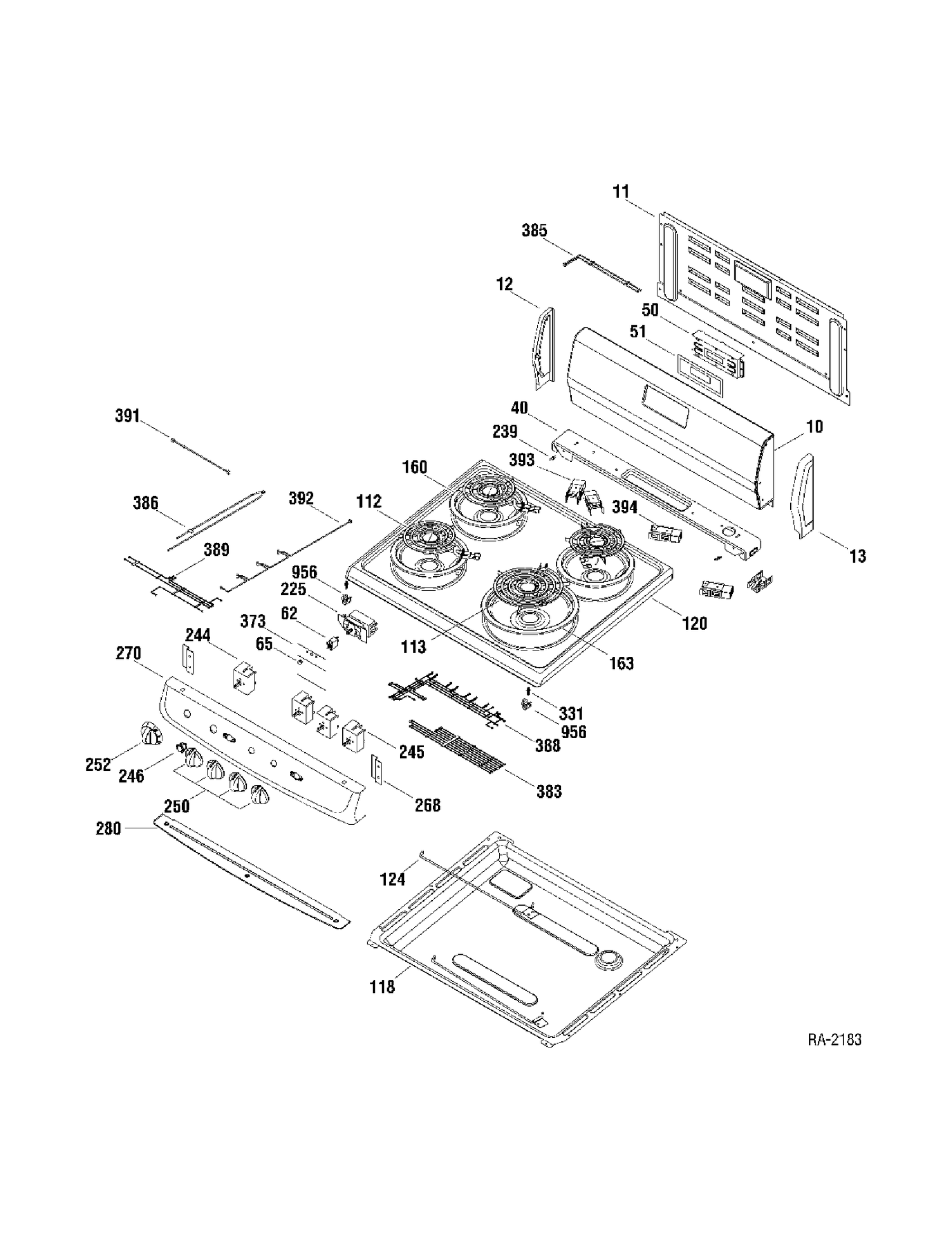 CONTROL PANEL Diagram and Parts List for JCAS730L1WW  General Electric Range