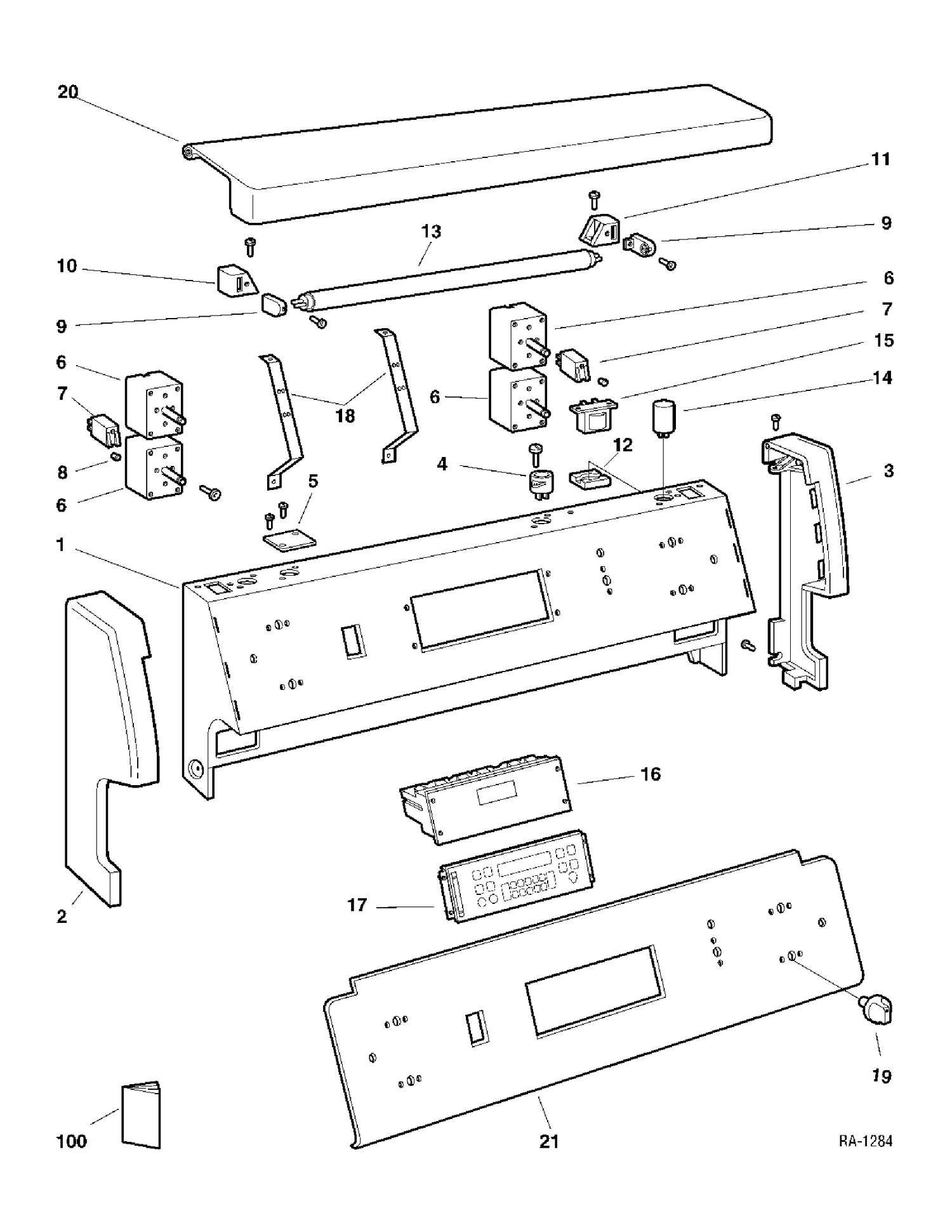 BACKGUARD Diagram and Parts List for GRSL3640ZCC-1  General Electric Range