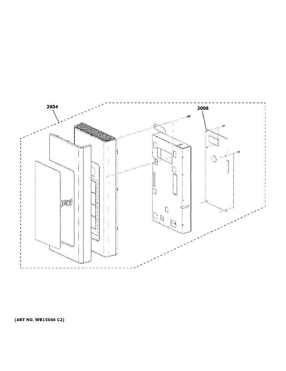 Control Parts Diagram and Parts List for JNM3184RP8SS  General Electric Microwave
