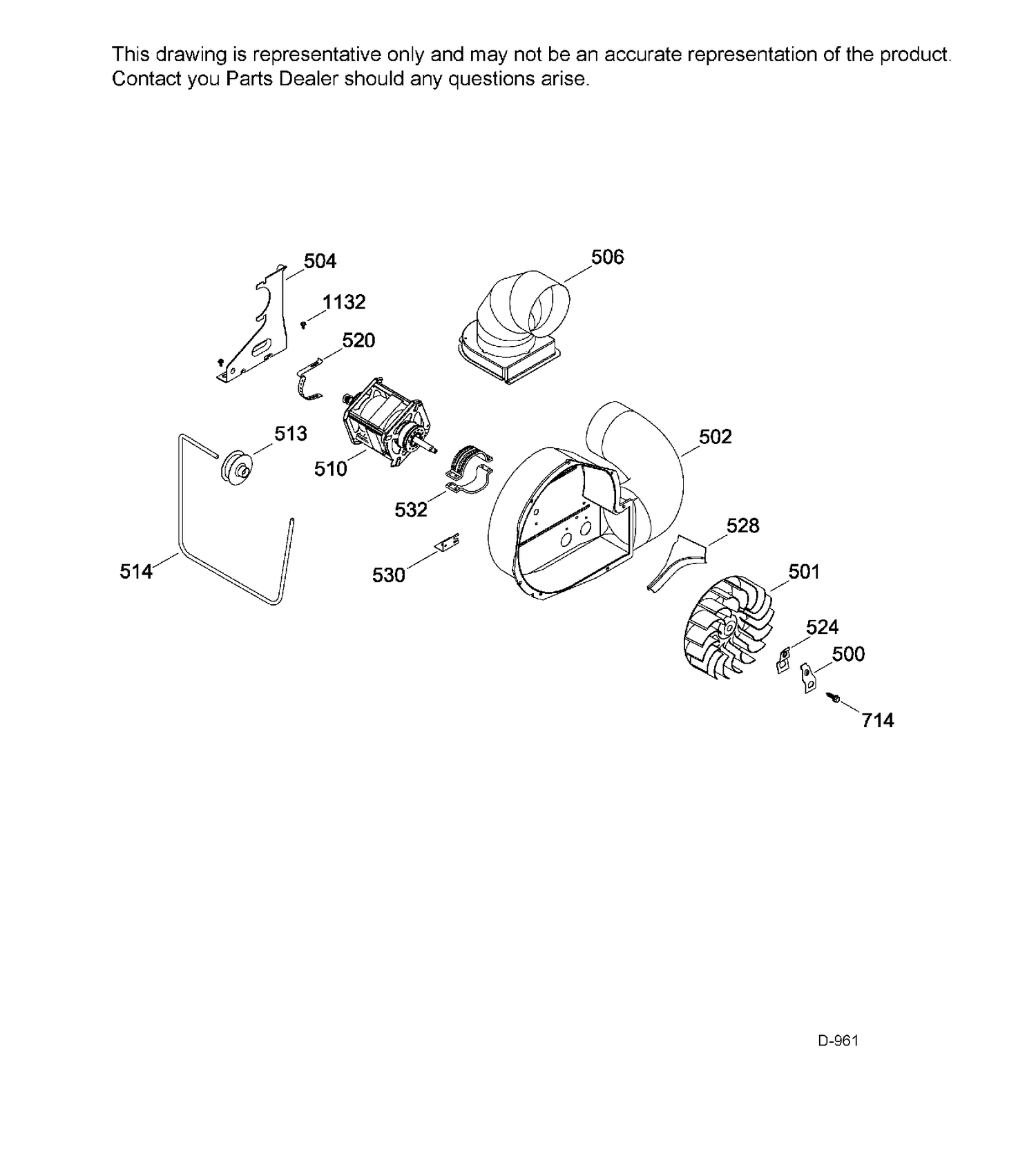 BLOWER & DRIVE ASM Diagram and Parts List for PCKS443EB4WW  General Electric Dryer