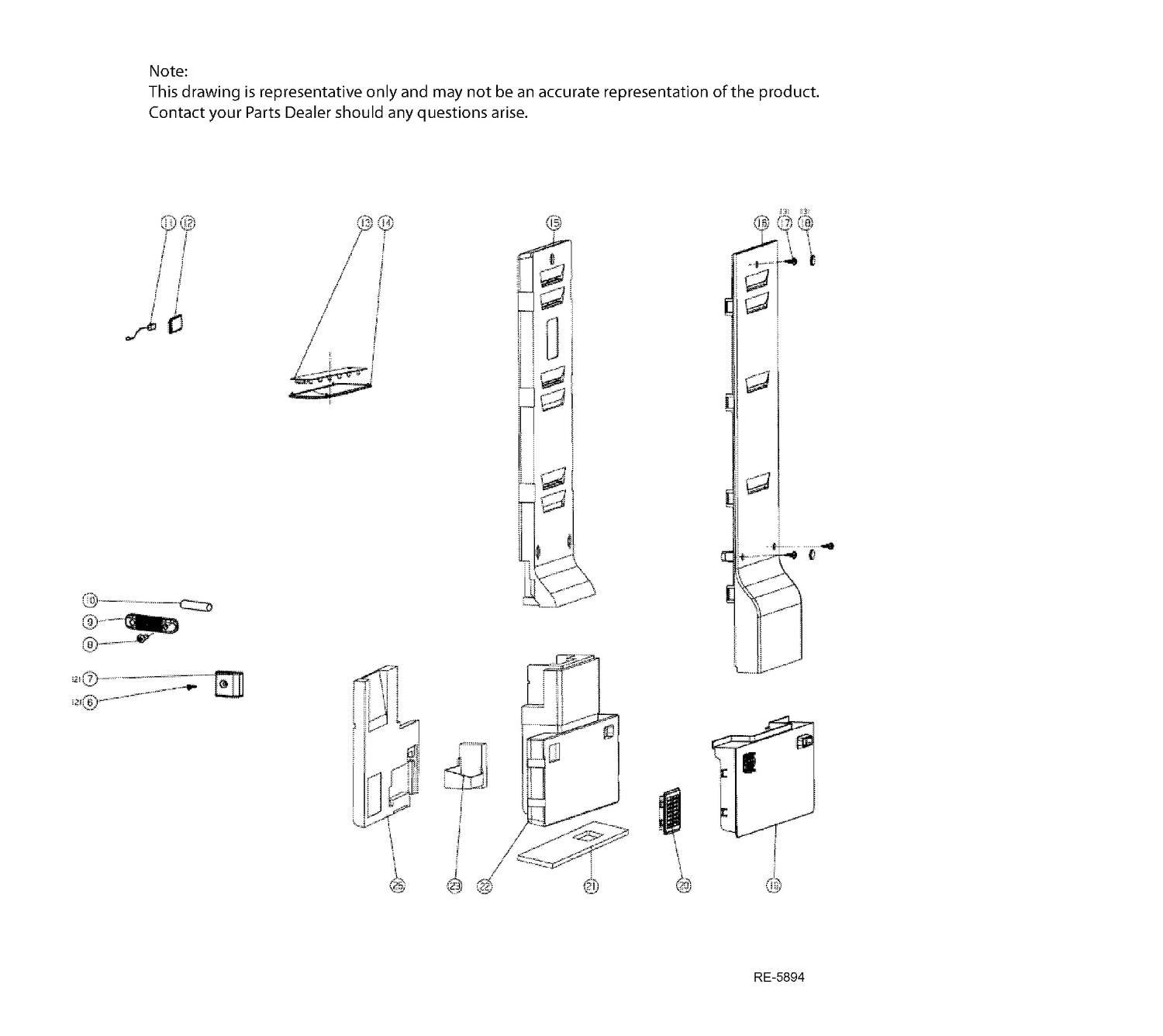 FF SECTION Diagram and Parts List for MBR12DGHAWW  General Electric Refrigerator