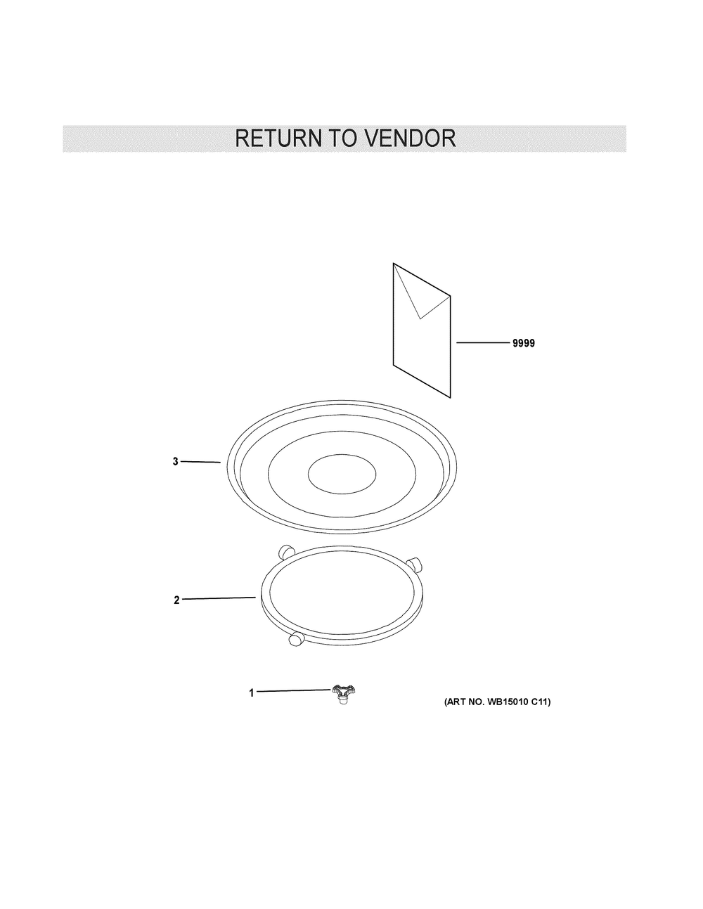Microwave Diagram and Parts List for GCBK09N1W1BB  General Electric Microwave Oven Combo
