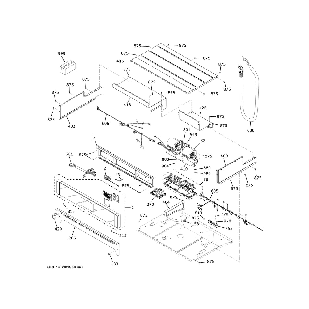 Control Panel Diagram and Parts List for CKD70DP2N5S1  General Electric Wall Oven