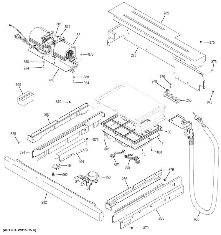 Pedestal Diagram and Parts List for CT9800SH2SS  General Electric Microwave Oven Combo