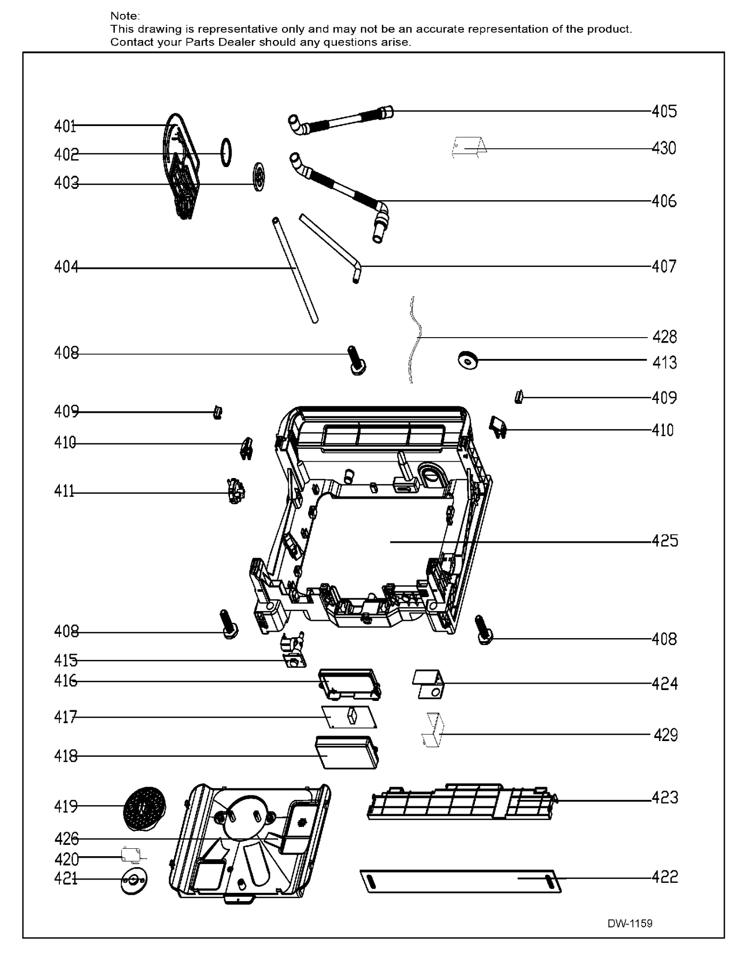 BODY PARTS 2 Diagram and Parts List for GDF630SSK0ES  General Electric Dishwasher