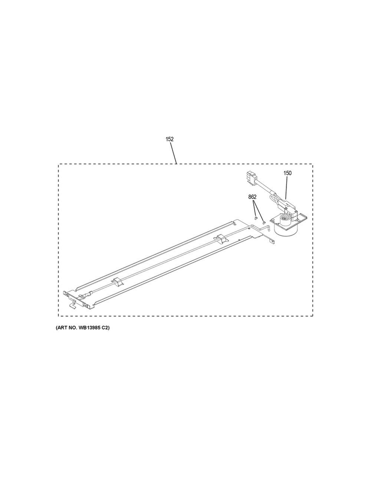 Door Lock Diagram and Parts List for JCB865SJ1SS  General Electric Range