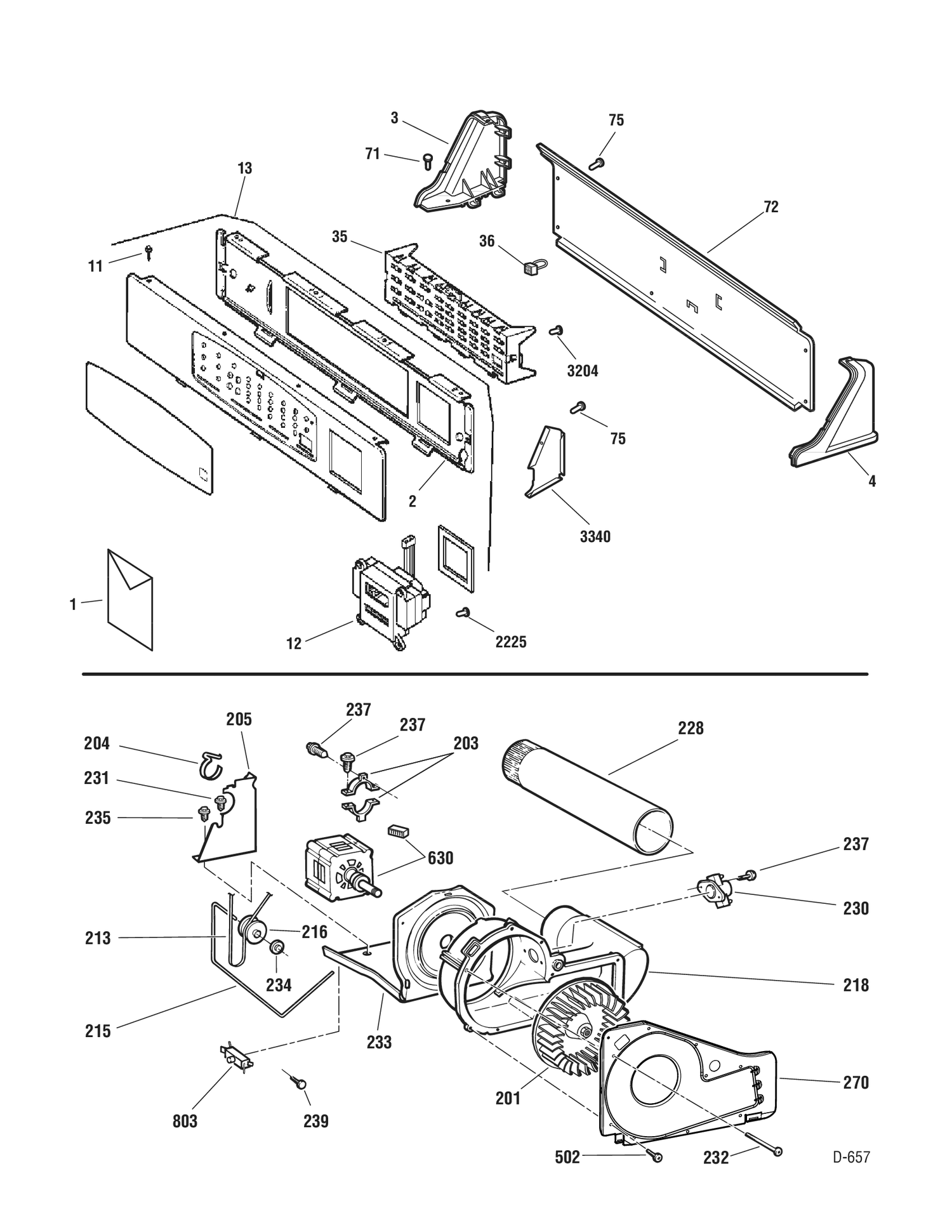 CONTROLS -DRIVE Diagram and Parts List for PNCK440EH7WC  General Electric Dryer