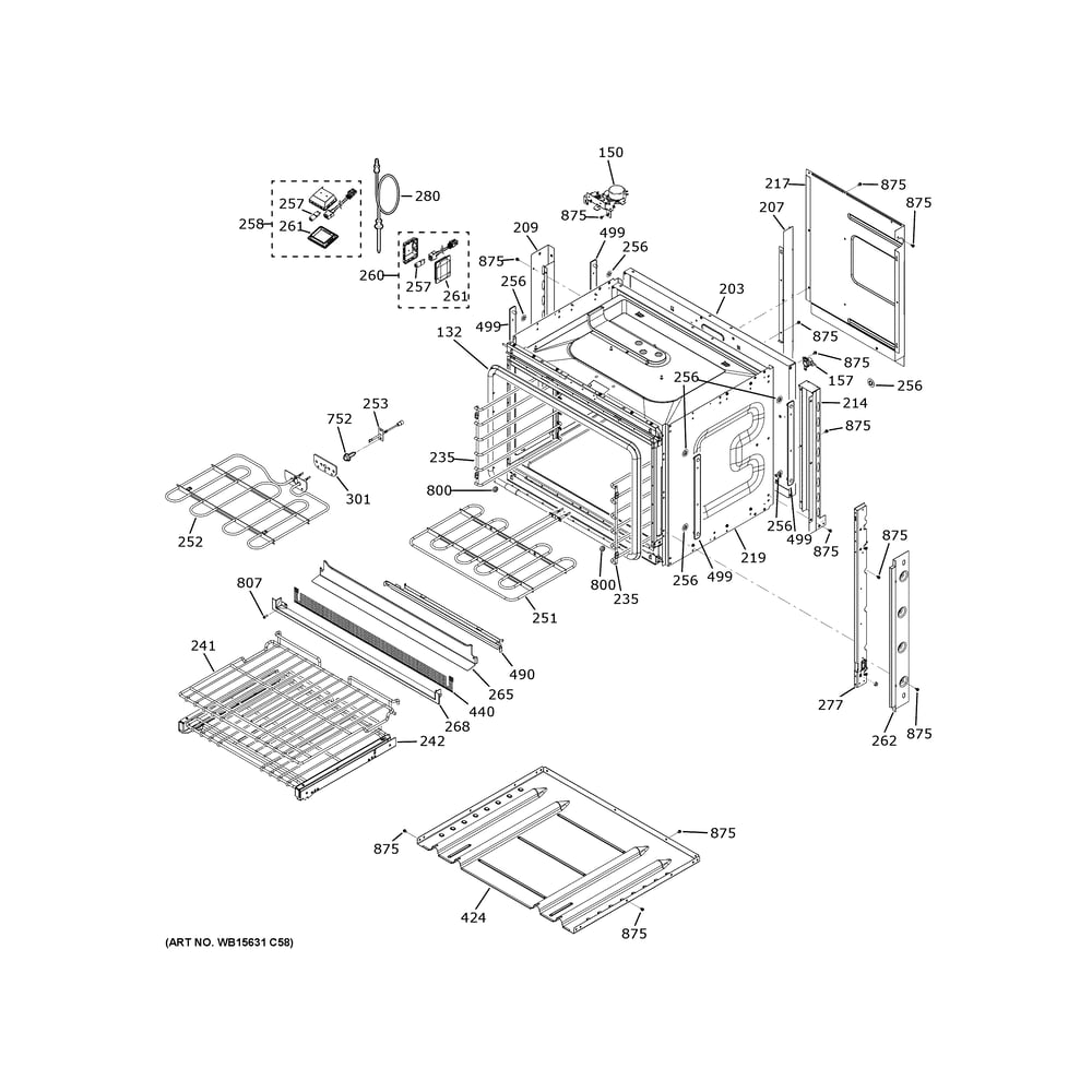 Body Parts Diagram and Parts List for ZKS90DPSN4SS  General Electric Wall Oven