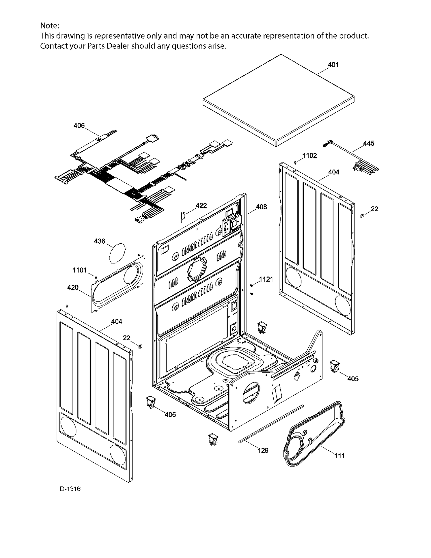 STRUCTURE Diagram and Parts List for PSKP333EB4WW  General Electric Dryer