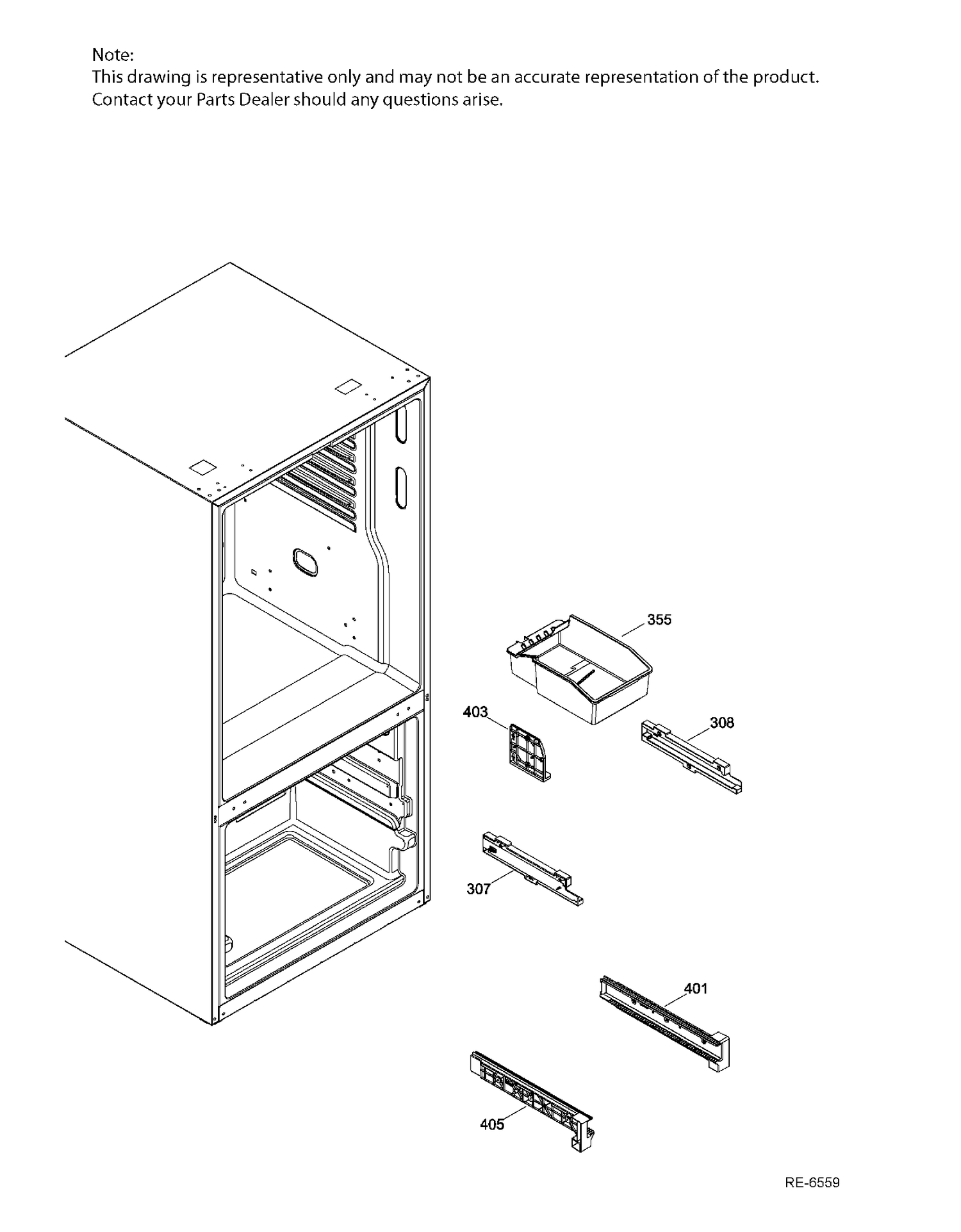 FZ BASKETS Diagram and Parts List for GDE21ESKBRSS  General Electric Refrigerator