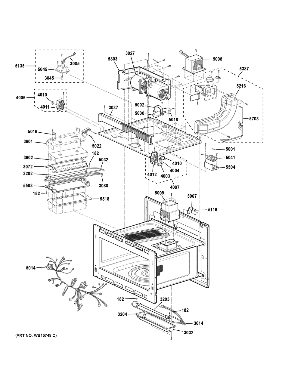Insulator Parts Diagram and Parts List for PT9900SW1SS  General Electric Wall Oven